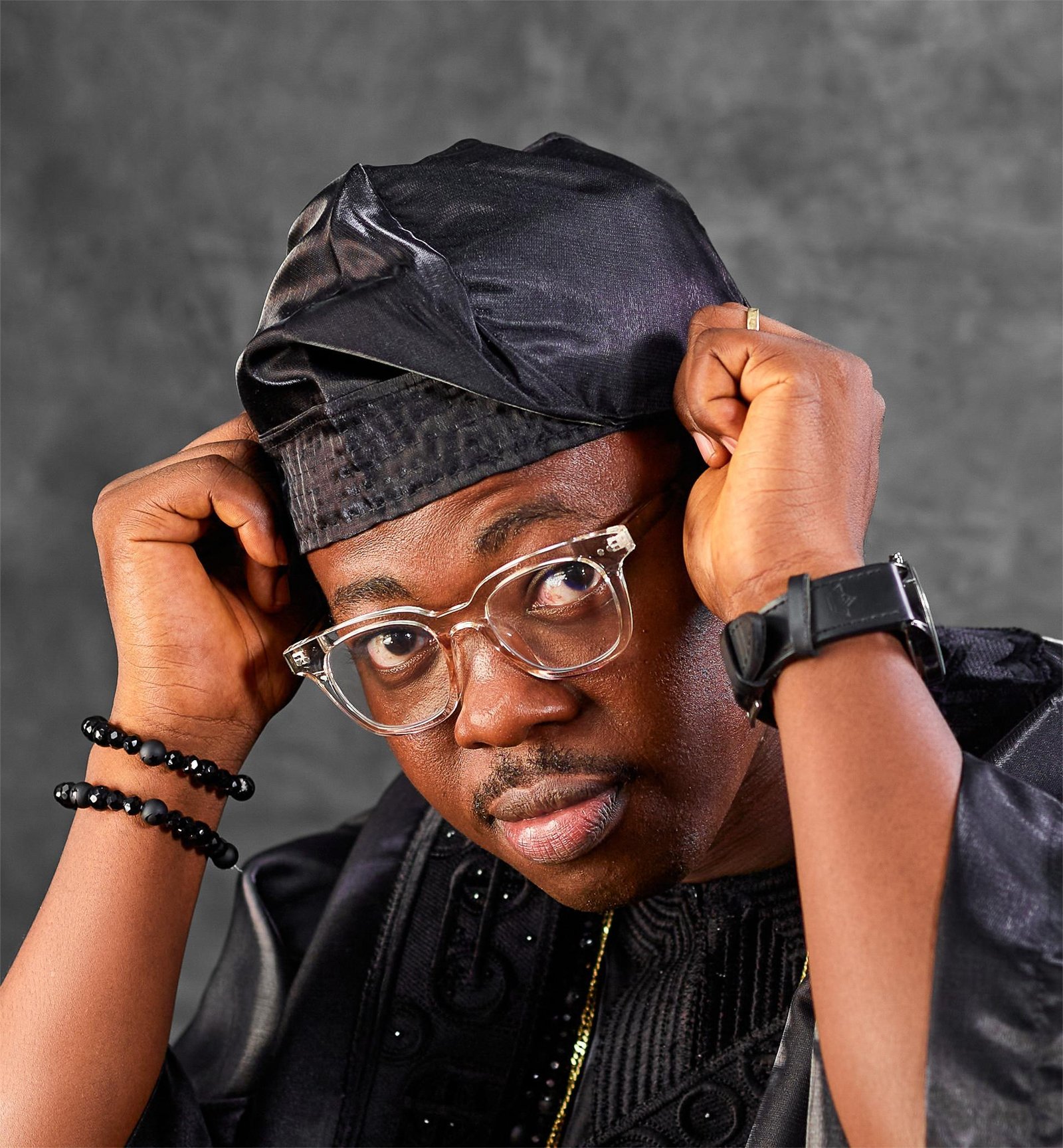 Black Liquid Mikado Yoruba Fila Cap